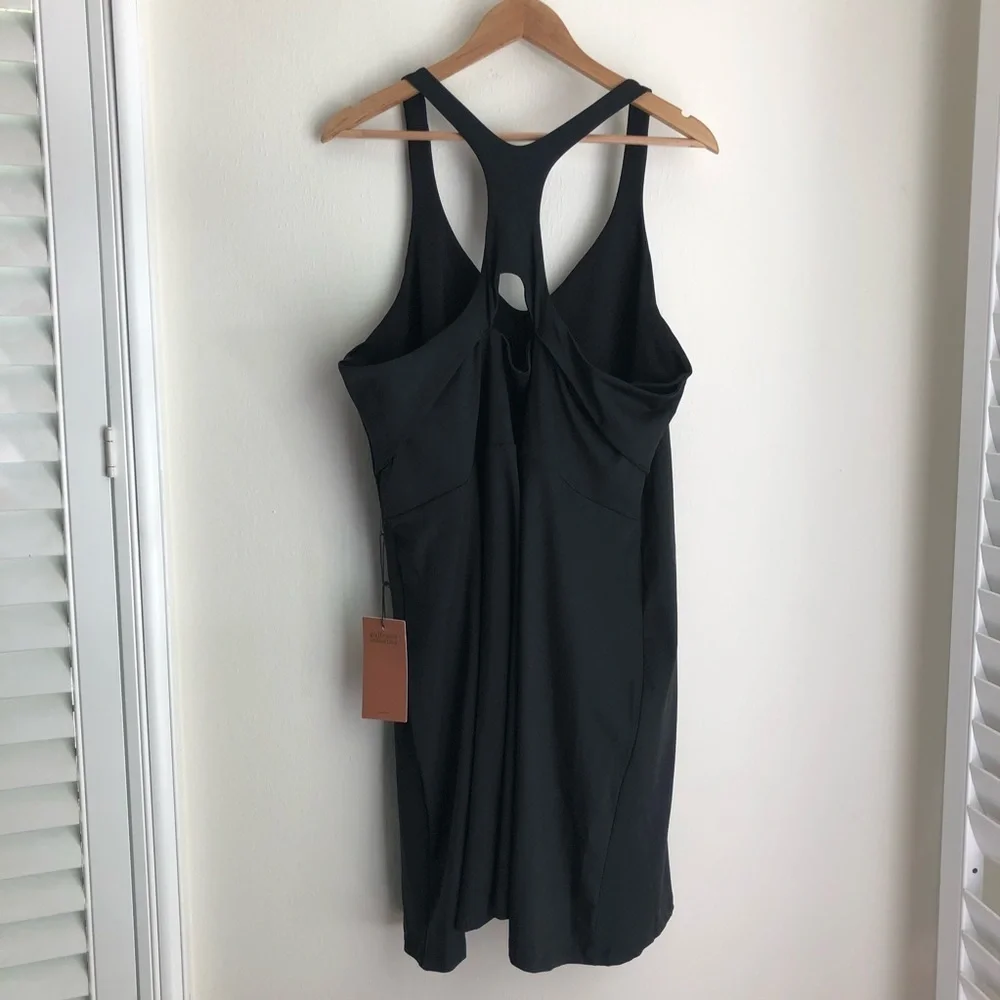 Girlfriend Collective size 6XL Black Lola V Neck Dress - Picture 5 of 7